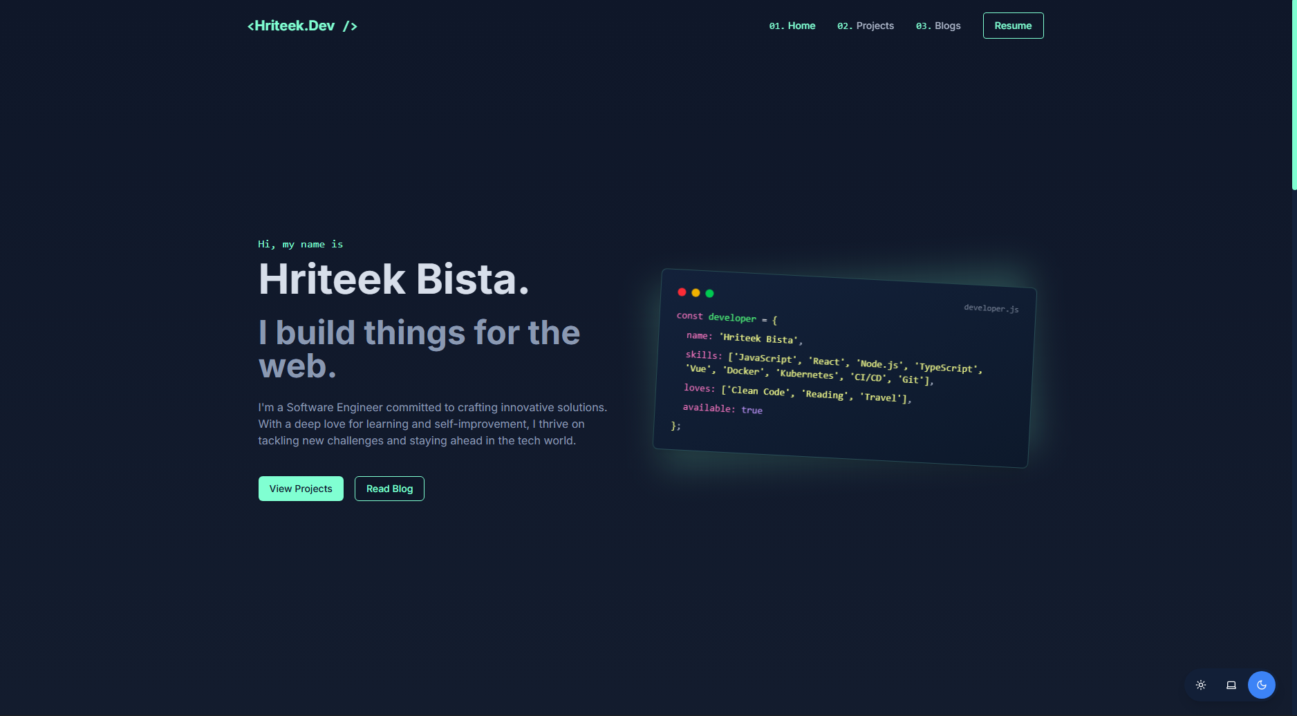 Astro Portfolio & Blog